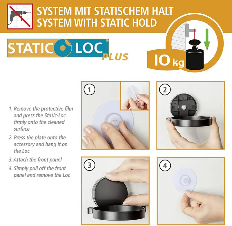 Tool-free waterproof shelf with strong vacuum grip