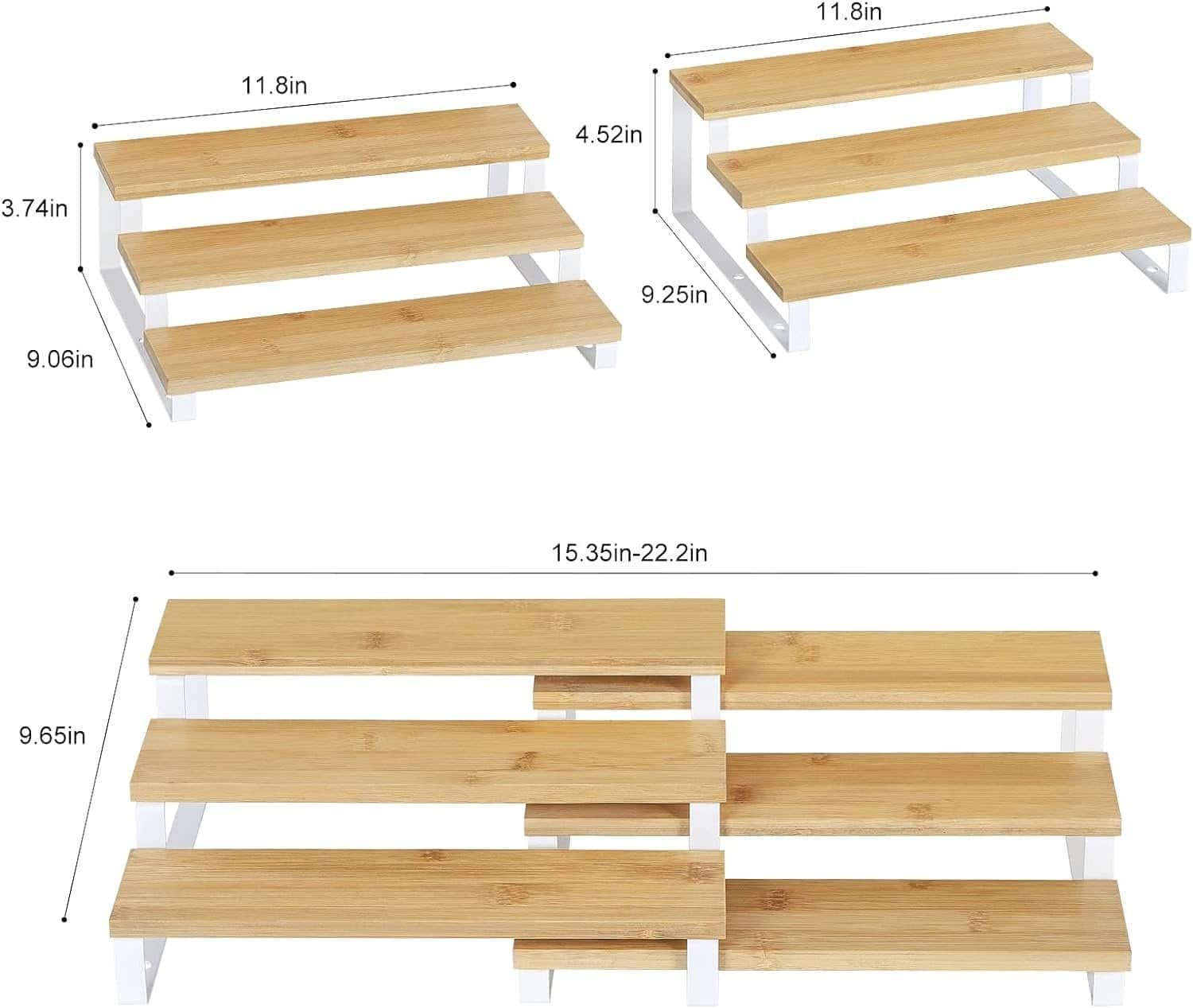 Natural wood and white metal shoe rack for organized storage, sleek design, and versatile home decor.
