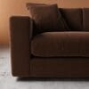 Althaea 3 Seater Sofa - Chocolate Brown - Thumbnail Image 2