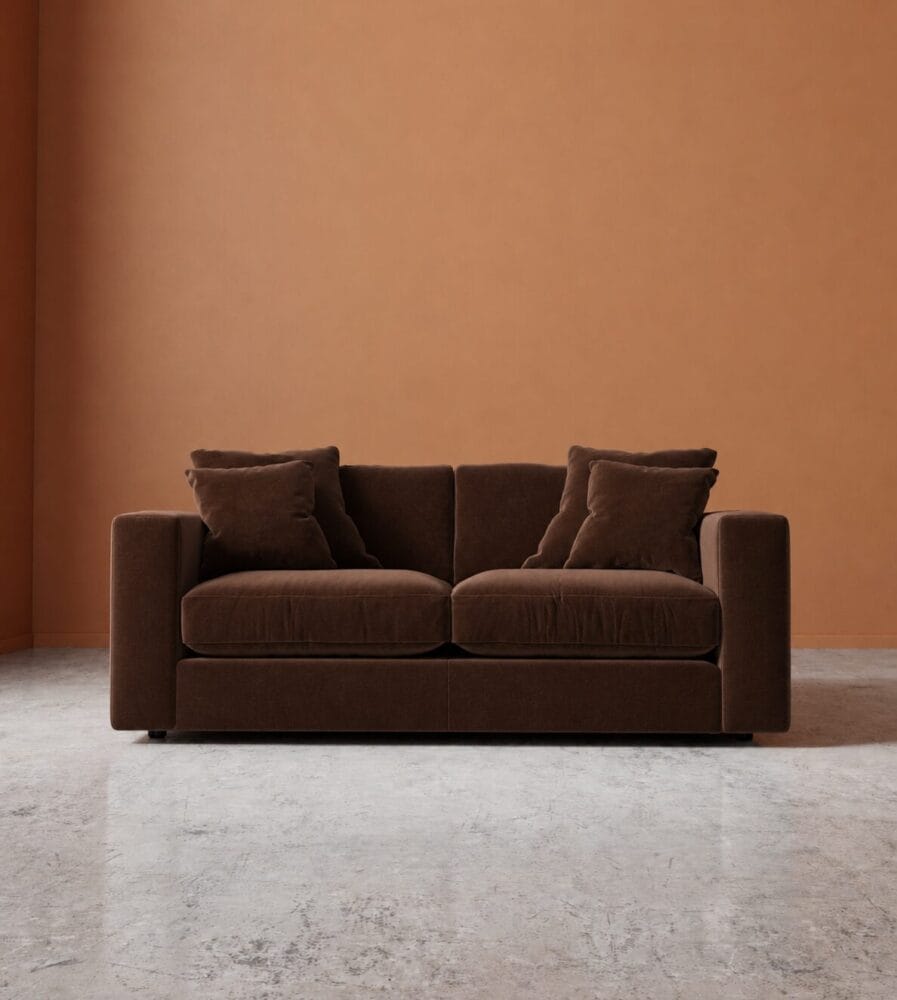 Althaea 3 Seater Sofa - Chocolate Brown
