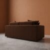 Althaea 3 Seater Sofa - Chocolate Brown - Thumbnail Image 3
