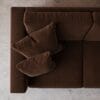 Althaea 3 Seater Sofa - Chocolate Brown - Thumbnail Image 5