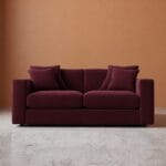 Althaea 3 Seater Sofa - Dark Wine
