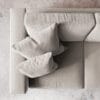 Althaea 3 Seater Sofa - Bone White - Thumbnail Image 2