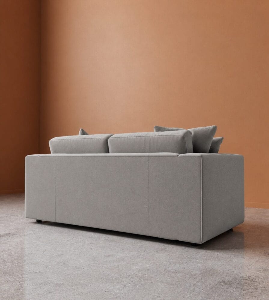 Althaea 3 Seater Sofa - Light Grey - Image 5