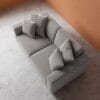 Althaea 3 Seater Sofa - Light Grey - Thumbnail Image 3
