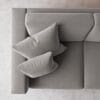 Althaea 3 Seater Sofa - Light Grey - Thumbnail Image 2