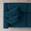 Althaea 3 Seater Sofa - Teal Blue - Thumbnail Image 2