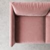 Aravali 2 Seater Sofa - Blush Pink Velvet - Thumbnail Image 5