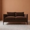 Aravali 2 Seater Sofa - Chocolate Brown Velvet
