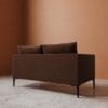 Aravali 2 Seater Sofa - Chocolate Brown Velvet - Thumbnail Image 2
