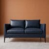 Aravali 2 Seater Sofa - Navy Blue Leatherette