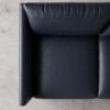 Aravali 2 Seater Sofa - Navy Blue Leatherette - Thumbnail Image 4