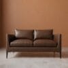 Aravali 2 Seater Sofa - Dark Brown Leatherette
