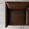 Aravali 2 Seater Sofa - Dark Brown Leatherette - Thumbnail Image 4