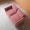 Aravali 2 Seater Sofa - Rose Gold Velvet - Thumbnail Image 4