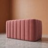 Calmora 2 Seater Sofa - Blush Pink Velvet - Thumbnail Image 2