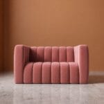 Calmora 2 Seater Sofa - Blush Pink Velvet