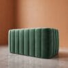 Calmora 2 Seater Sofa - Dark Mint Green Velvet - Thumbnail Image 2