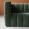 Calmora 2 Seater Sofa - Dark Mint Green Velvet - Thumbnail Image 3