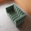 Calmora 2 Seater Sofa - Dark Mint Green Velvet - Thumbnail Image 4