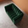 Calmora 2 Seater Sofa - Emerald Green Velvet - Thumbnail Image 3