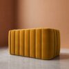 Calmora 2 Seater Sofa - Mustard Velvet - Thumbnail Image 5