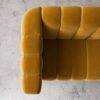 Calmora 2 Seater Sofa - Mustard Velvet - Thumbnail Image 2