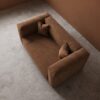 Cushora 2 Seater Sofa - Brown Suede - Thumbnail Image 6
