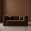 Cushora 2 Seater Sofa - Chocolate Brown Velvet