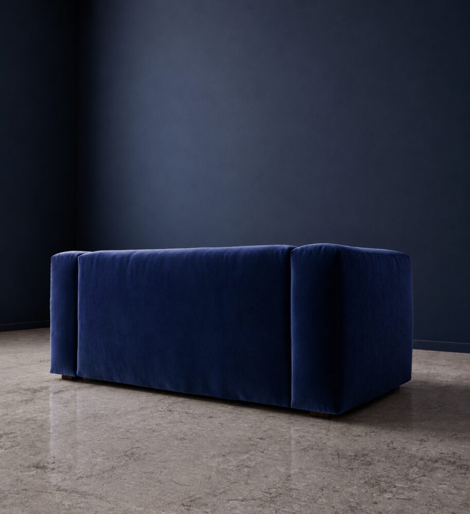 Cushora 2 Seater Sofa - Cobalt Blue Velvet - Image 3
