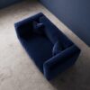 Cushora 2 Seater Sofa - Cobalt Blue Velvet - Thumbnail Image 5
