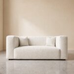 Cushora 2 Seater Sofa - White Boucle