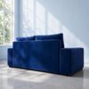 Denver 2 Seater Sofa - Electric Blue Velvet - Thumbnail Image 5