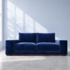 Denver 2 Seater Sofa - Electric Blue Velvet