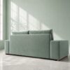 Denver 2 Seater Sofa - Mint Green Velvet - Thumbnail Image 2