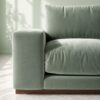 Denver 2 Seater Sofa - Mint Green Velvet - Thumbnail Image 3