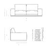 Denver 2 Seater Sofa - Brown Leatherette - Thumbnail Image 6