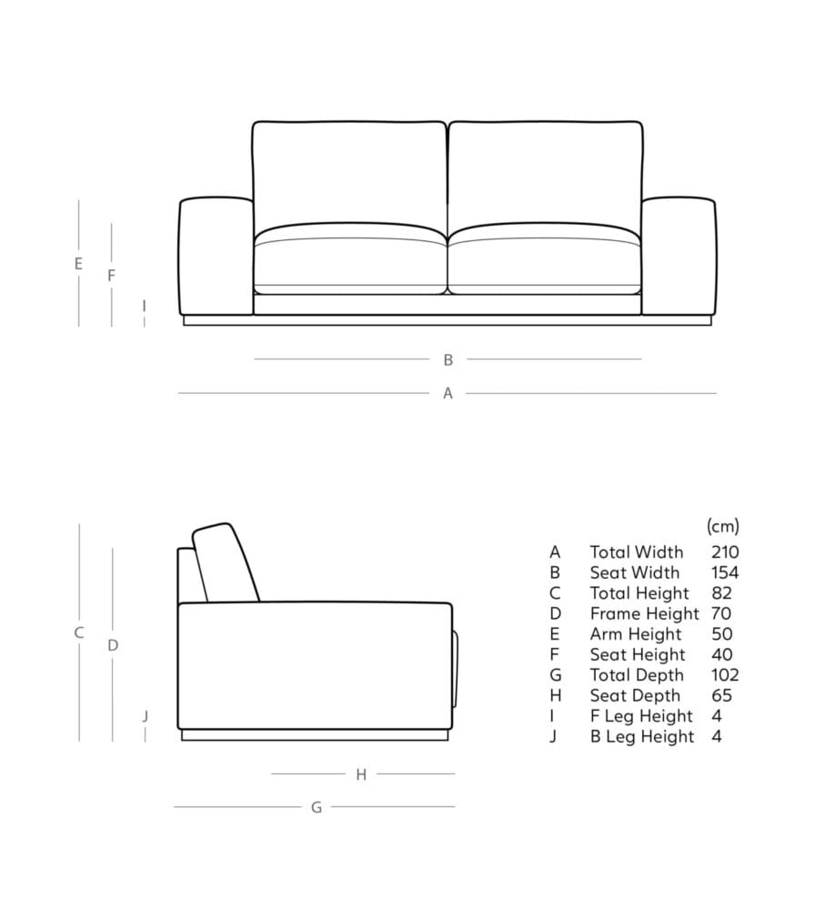 Denver 2 Seater Sofa - Brown Leatherette - Image 6