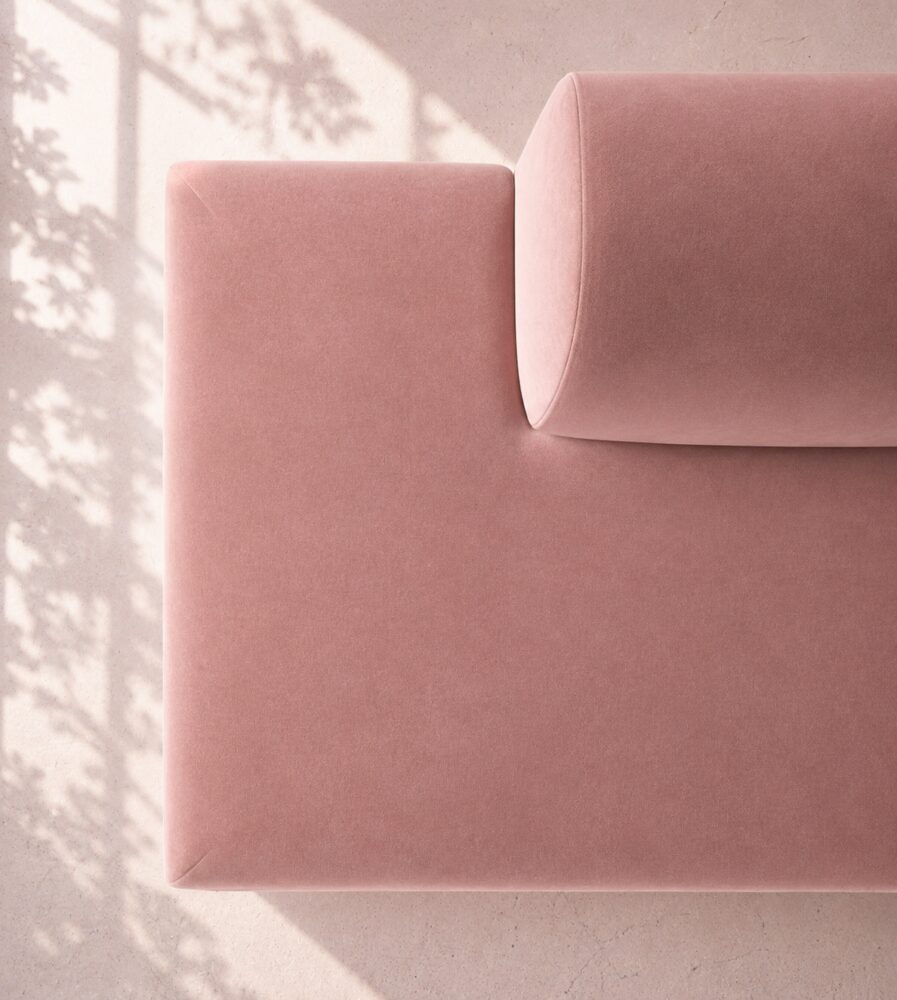 Dudley 4 Seater Sofa - Blush Pink - Image 4