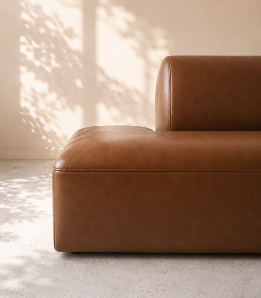 Dudley 4 Seater Sofa - Brown - Image 5
