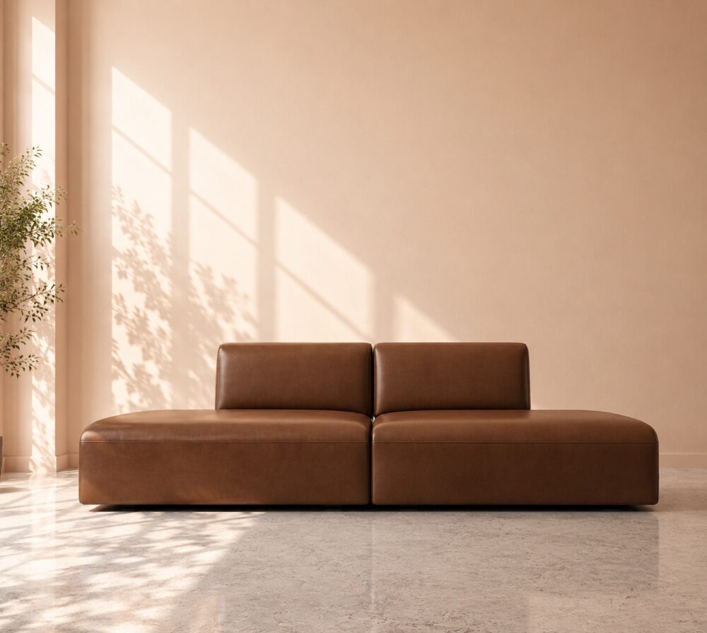 Dudley 4 Seater Sofa - Brown