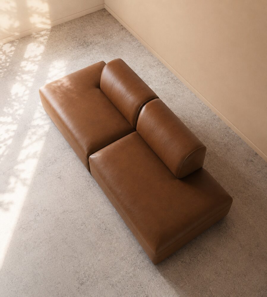 Dudley 4 Seater Sofa - Brown - Image 2