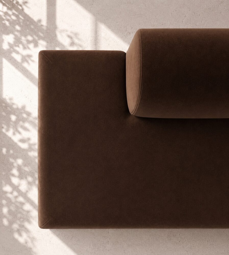 Dudley 4 Seater Sofa - Chocolate Brown - Image 4