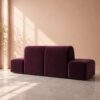 Dudley 4 Seater Sofa - Dark Purple - Thumbnail Image 2