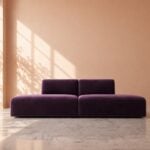 Dudley 4 Seater Sofa - Dark Purple