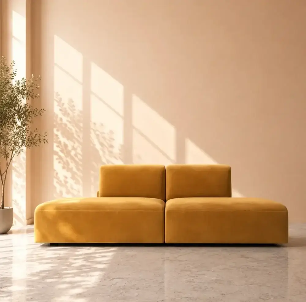 Dudley 4 Seater Sofa - Mustard