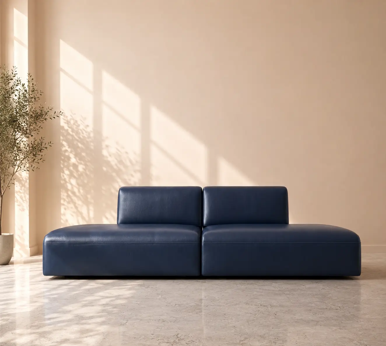Dudley 4 Seater Sofa - Navy Blue