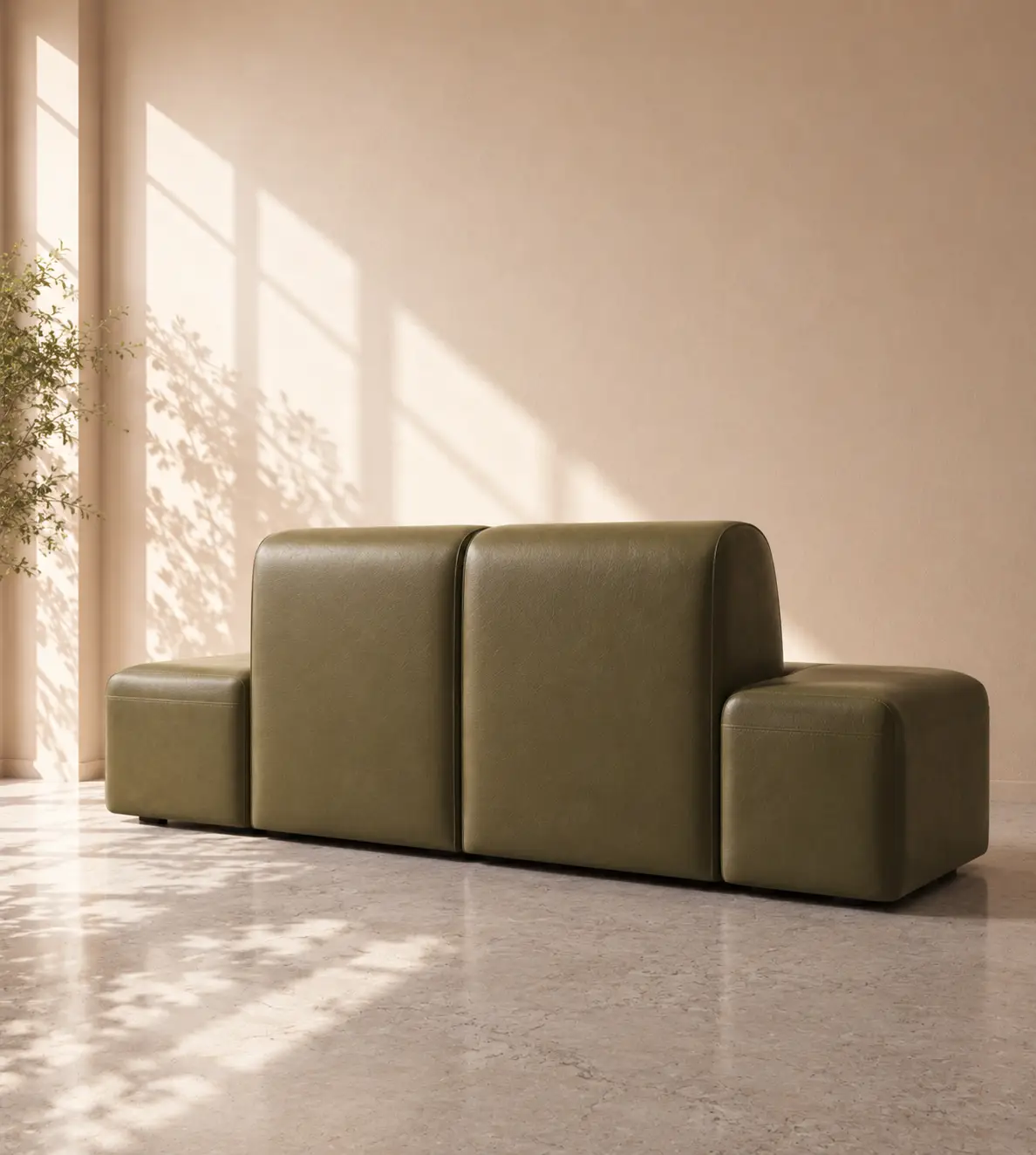 Dudley 4 Seater Sofa - Olive Green - Image 3