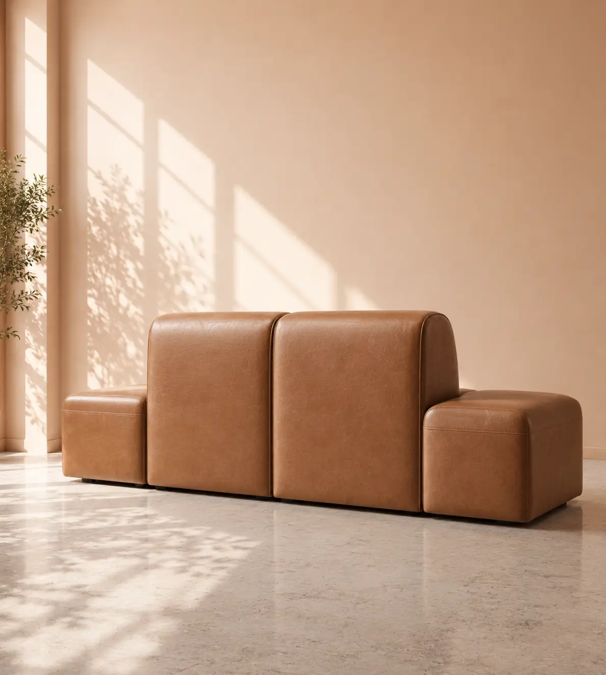 Dudley 4 Seater Sofa - Tan Brown - Image 3